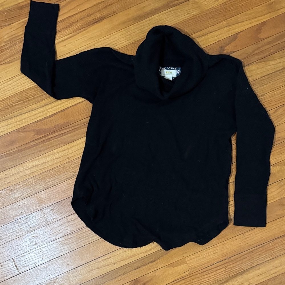 Maeve Waffle-knit Turtleneck Sweater
